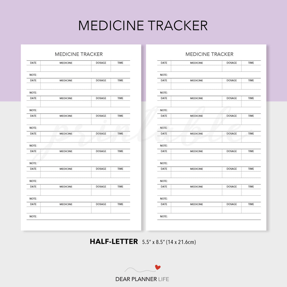 Med Tracker Dosage Manager - 2 Per Pack