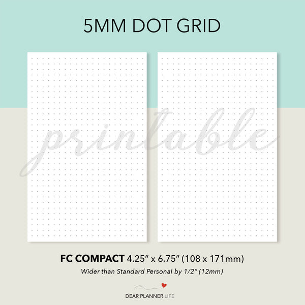 Dot & Square Grid Pages Printable PDF : F17.18