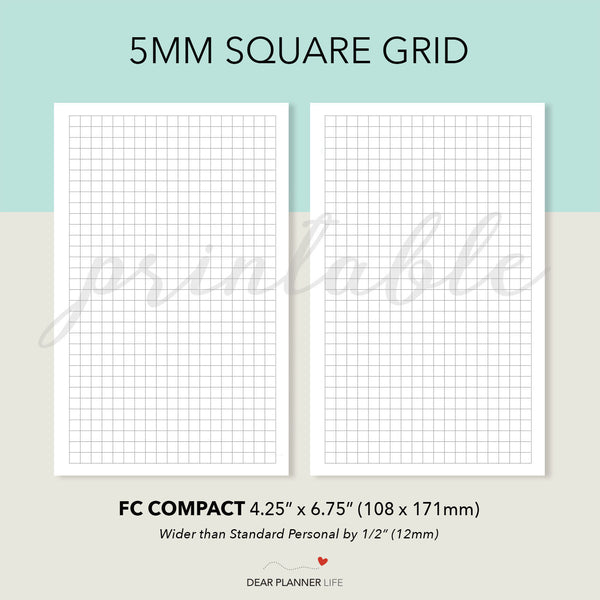 Dot & Square Grid Pages Printable PDF : F17.18